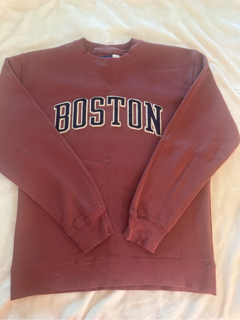 Boston Maroon Crewneck Sweatshirt